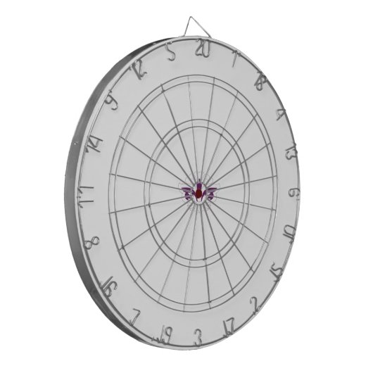 Reddish Magenta decoratief Dartbord (Voorkant Links)