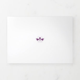 Reddish Magenta decoratief Drieluik Kaart