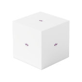 Reddish Magenta decoratief Kubus (Voorkant hoekig)