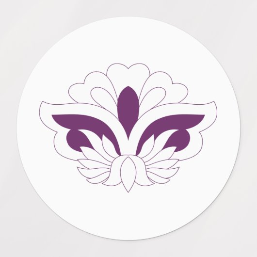 Reddish Magenta decoratief Labels (Design 1)