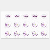 Reddish Magenta decoratief Labels (Vel)