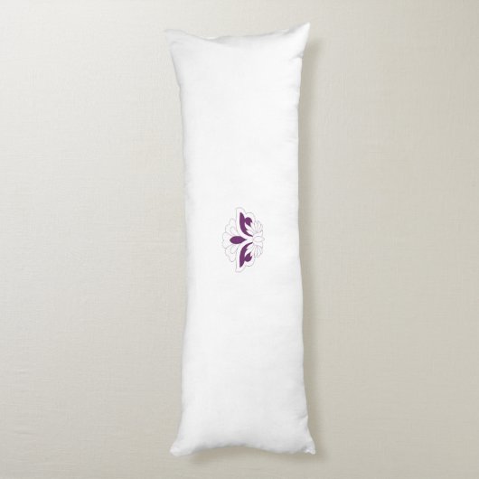 Reddish Magenta decoratief Lichaamskussen (Achterkant (Verticaal))