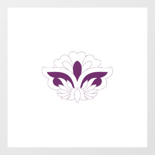 Reddish Magenta decoratief Raamsticker