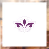 Reddish Magenta decoratief Raamsticker (Vel 2)