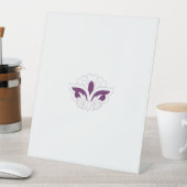 Reddish Magenta decoratief Reclamebord Met Voetstuk (Insitu)