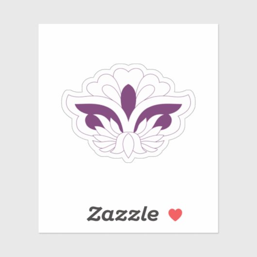 Reddish Magenta decoratief Sticker (Vel)