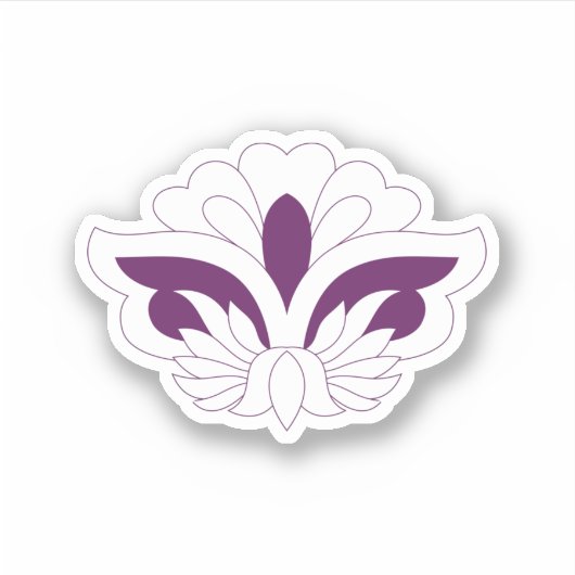 Reddish Magenta decoratief Sticker (Voorkant)