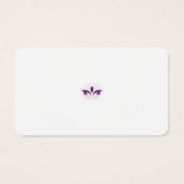 Reddish Magenta decoratief Visitekaartje (Achterkant)