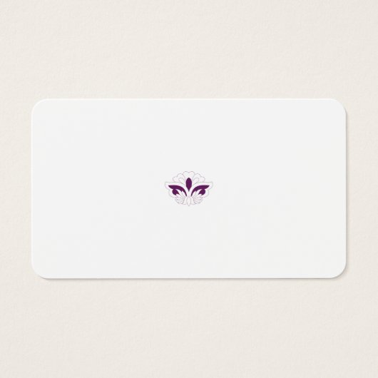 Reddish Magenta decoratief Visitekaartje (Voorkant)