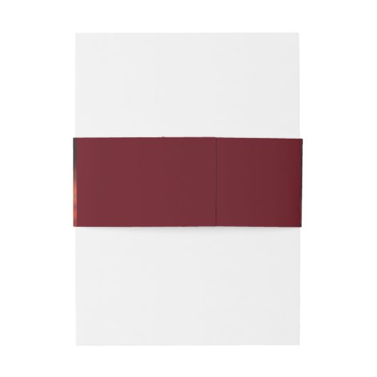 Reddish Modern Chique Ultra Minimale Foto Bruiloft Uitnodigingen Wikkel (Achterkant Voorbeeld)