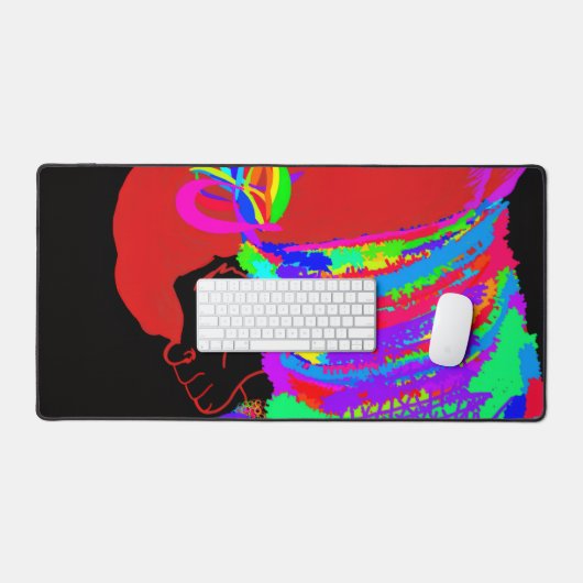 Reddish-Orange Fox Warrior Princess Bureaumat (Keyboard & Muis)