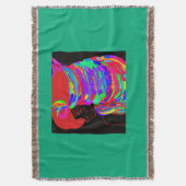 Reddish-Orange Fox Warrior Princess Deken (Voorkant Verticaal)