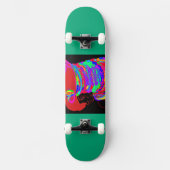 Reddish-Orange Fox Warrior Princess Skateboard (Voorkant)