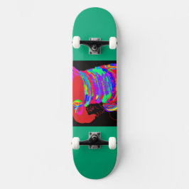 Reddish-Orange Fox Warrior Princess Skateboard
