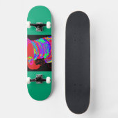 Reddish-Orange Fox Warrior Princess Skateboard (Voorkant)