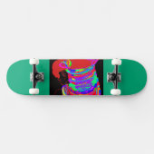 Reddish-Orange Fox Warrior Princess Skateboard (Horizontaal)