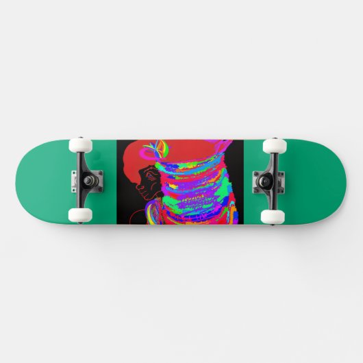 Reddish-Orange Fox Warrior Princess Skateboard (Horizontaal)