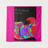 Reddish-Orange Fox Warrior Princess  Wandkleed (Voorkant (horizontaal))