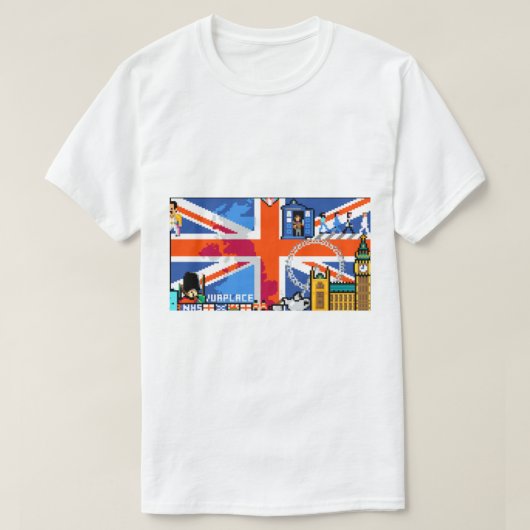 Reddit R place England Flag T-shirt (Design voorkant)