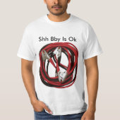reddit Shh Bby is OK Jumperkabels T-shirt (Voorkant)