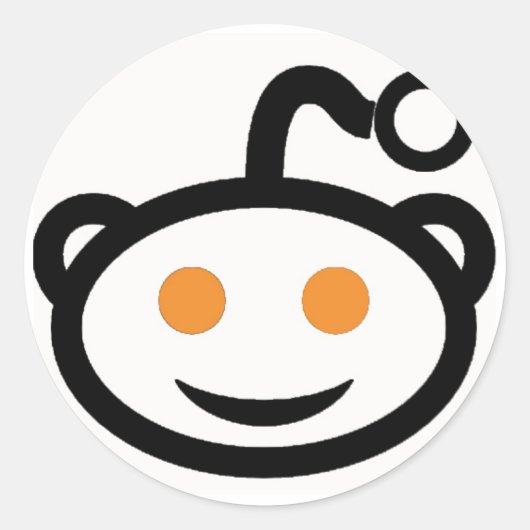Reddit-sticker Ronde Sticker (Voorkant)