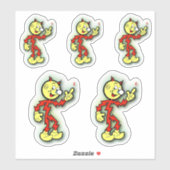 Reddy Kilowatt 5 omhoog Sticker (Vel)