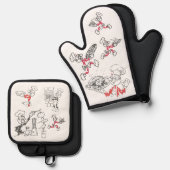 Reddy Kilowatt Ovenwant & Pannenlap Set (Voorkant / Achterkant)