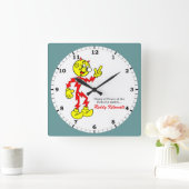 Reddy Kilowatt Pointing, Vlik van een Schakelaar Vierkante Klok (Huis)