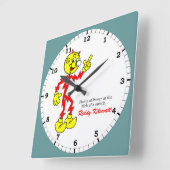 Reddy Kilowatt Pointing, Vlik van een Schakelaar Vierkante Klok (Hoek)