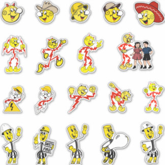 Reddy kilowatt sticker sheet