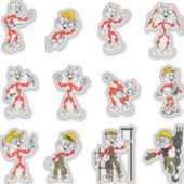 Reddy Kilowatt Sticker Sheet (Voorkant)