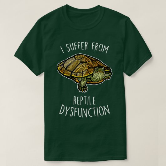 Redeared Slider Turtle Reptieldisfunctie T-shirt (Design voorkant)