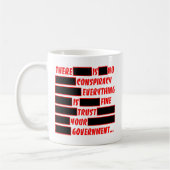 Reded Trust Your Government Alles in orde Koffiemok (Links)