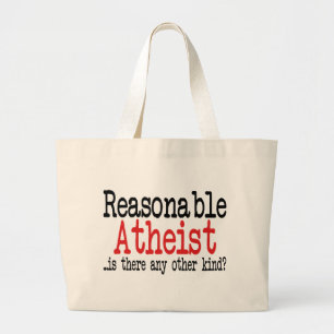 Redelijk atheïst grote tote bag