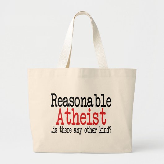 Redelijk atheïst grote tote bag (Voorkant)