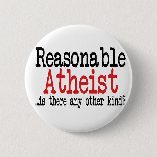 Redelijk atheïst ronde button 5,7 cm (Voorkant)