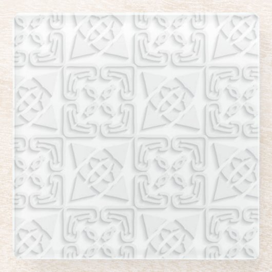 “Redelijk duidelijk” Glazen Onderzetter (Voorkant)