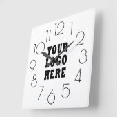 Redelijk Modern Minimalistisch Bedrijf Logo Vierkante Klok (Hoek)