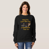 Redelijk zeker dat mijn hond slimmer is Schattig d Trui (Voorkant volledig)