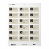 Redelijke Blackbird Custom-Adresetiketten Etiket (Full Sheet)