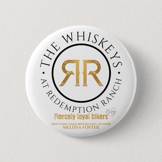 Redemption Ranch Whiskeys Logo Button (Voorkant)