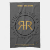 Redemption Ranch Whiskeys Logo keukendoek Theedoek (Verticaal)