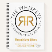 Redemption Ranch Whiskeys Notitieboek 8.5" l x 11" (Voorkant)