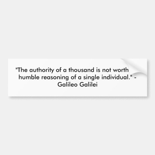 reden bumpersticker (Voorkant)