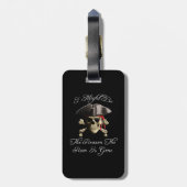 Reden dat het tandvlees een piraatschedel is bagagelabel (Achterkant verticaal)