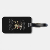 Reden dat het tandvlees een piraatschedel is bagagelabel (Achterkant horizontaal)