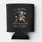 Reden dat het tandvlees een piraatschedel is blikjeskoeler (Achterkant)