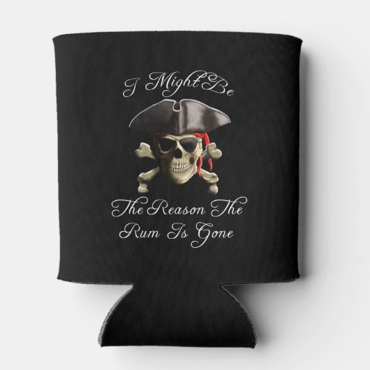 Reden dat het tandvlees een piraatschedel is blikjeskoeler (Achterkant)