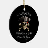 Reden dat het tandvlees een piraatschedel is keramisch ornament (Rechts)