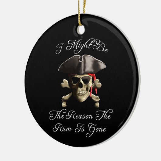 Reden dat het tandvlees een piraatschedel is keramisch ornament (Links)